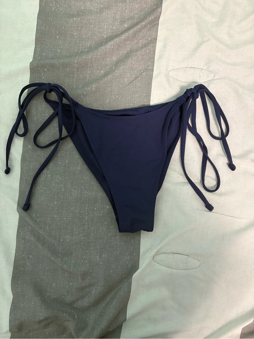 Frankie's Bikinis Navy Tie-Side Bikini Bottoms
